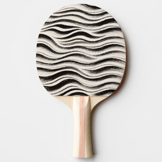 Custom Zebra Stripe Ping Pong Paddle 卓球ラケット (裏面)