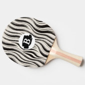 Custom Zebra Stripe Ping Pong Paddle 卓球ラケット (横)
