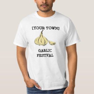Customaizableのニンニクのフェスティバルのワイシャツ Tシャツ
