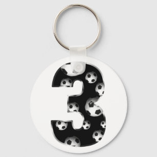 Customeの第3サッカーKeychain キーホルダー