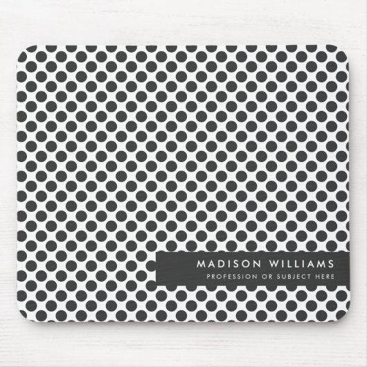 Custome Minimal Modern Dot Mouse Pad マウスパッド (正面)