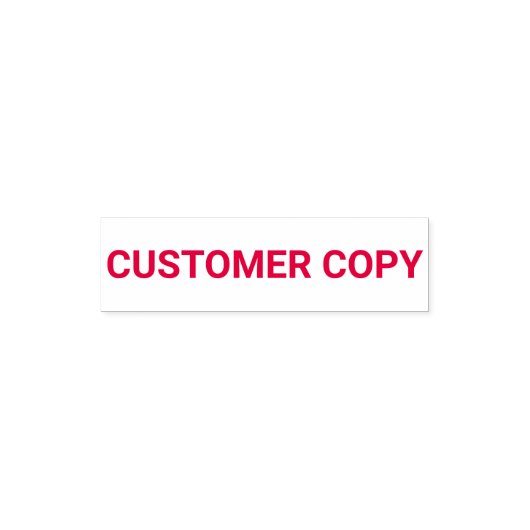 Customer Copy Template セルフインキングスタンプ (デザイン)