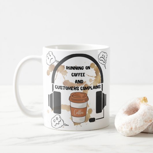 Customer service mug コーヒーマグカップ (ドーナツ)