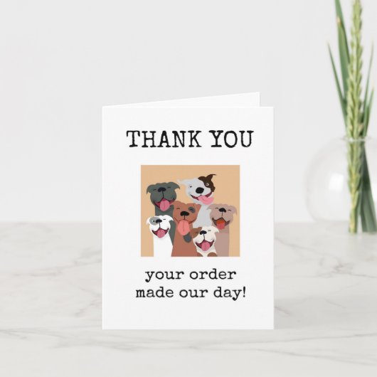 Customer Thank You, Appreciation Card カード (正面)