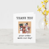 Customer Thank You, Appreciation Card カード (黄色い花)