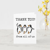 Customer Thank You Card, From All of Us, Funny カード (黄色い花)