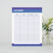 Customer Trackerページのテンプレート (スタンド正面)