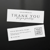 Customers Order Packaging Thank You Mini Inserts スキニー名刺