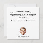 CustomFather's Day – 世界の最高のパパ戯画 シーズンカード (裏面)