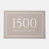 CustomHouse番号書式 ドアマット (正面)