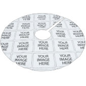 #CustomImageLogoTreeSkirts ブラッシュドポリエステルツリースカート (アングル)