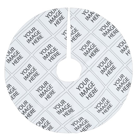 #CustomImageLogoTreeSkirts ブラッシュドポリエステルツリースカート (正面)