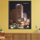 CustomiPhoenix, AZ at Nightze Product キャンバスプリント (インサイチュ (リビング))