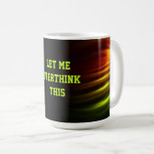 Customisable abstract fun message space futurist コーヒーマグカップ (正面右)