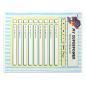 Customisable ADHD KIds Daily Checklist Notepad ノートパッド (正面)