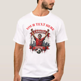Customisable Canada Soccer Football Team Supporter Tシャツ