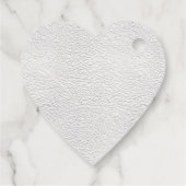 Customisable Christmas Festive Floral Wreath Heart フェイバータグ (裏面)