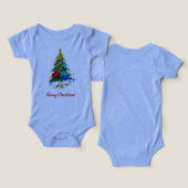 Customisable Christmas Tree Oil Painting Onepiece (デザイン正面&裏面)