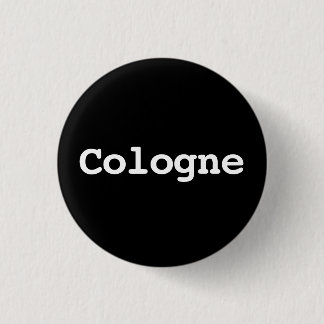 Customisable Cologne Typography 缶バッジ
