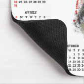 Customisable Cute Blue Heeler Dog Calendar  マウスパッド (コーナー)