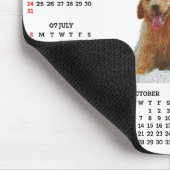 Customisable Cute Golden Retriever Dog Calendar  マウスパッド (コーナー)