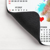 Customisable Cute Morkie Dog Calendar マウスパッド (コーナー)