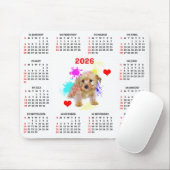 Customisable Cute Morkie Dog Calendar マウスパッド (マウス)