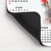 Customisable Cute Weimaraner Dog Calendar  マウスパッド (コーナー)