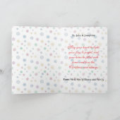 Customisable Digital Photo Centrepiece Folded Xmas カード (内部)