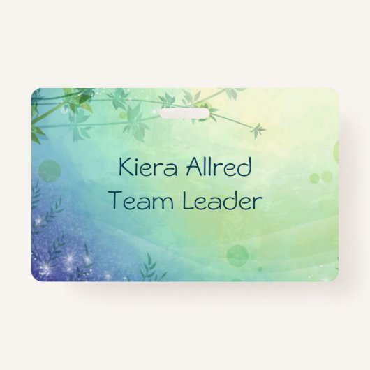 Customisable dreamy natural landscape バッジ (正面)