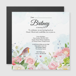 Customisable Female Birthday Invitation – Editable