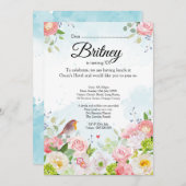 Customisable Female Birthday Invitation – Editable 招待状 (正面/裏面)