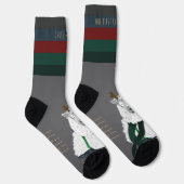 Customisable “Fleece Navidad” Sheep Funny Fun Grey ソックス (右)