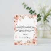 Customisable Floral Wedding Thank You Card | Elega サンキューカード (スタンド正面)