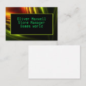 Customisable futuristic space abstract business ca 名刺 (正面/裏面)