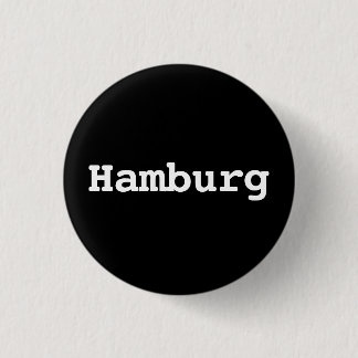 Customisable Hamburg Typography 缶バッジ