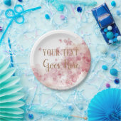 Customisable Handmade Product floral wreath ペーパープレート (パーティー)