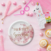 Customisable Handmade Product floral wreath ペーパープレート (パーティー)