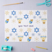 Customisable Hanukkah winter tissue Paper 薄葉紙 (クラフト)