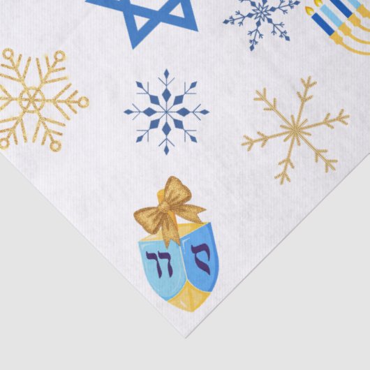 Customisable Hanukkah winter tissue Paper 薄葉紙 (詳細)