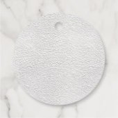 Customisable Happy Santa Claus Christmas Dinner フェイバータグ (裏面)