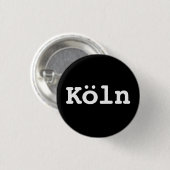 Customisable Köln Typography 缶バッジ (正面&裏面)