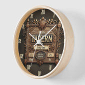Customisable Medieval Tavern Wall Clock 壁時計 (傾斜)