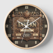 Customisable Medieval Tavern Wall Clock 壁時計 (正面)
