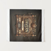 Customisable Medieval Tavern Wall Tapestry タペストリー (正面(横))