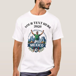 Customisable Mexico Soccer Football Team Supporter Tシャツ