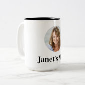 Customisable Photo Mug With Editable Text ツートーンマグカップ (正面左)