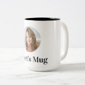 Customisable Photo Mug With Editable Text ツートーンマグカップ (正面右)