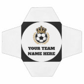 Customisable Soccer Team Football King Logo サッカーボール (フラット)