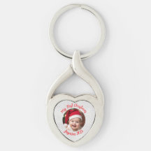 Customisable Twisted Heart Metal Baby First Xmas
